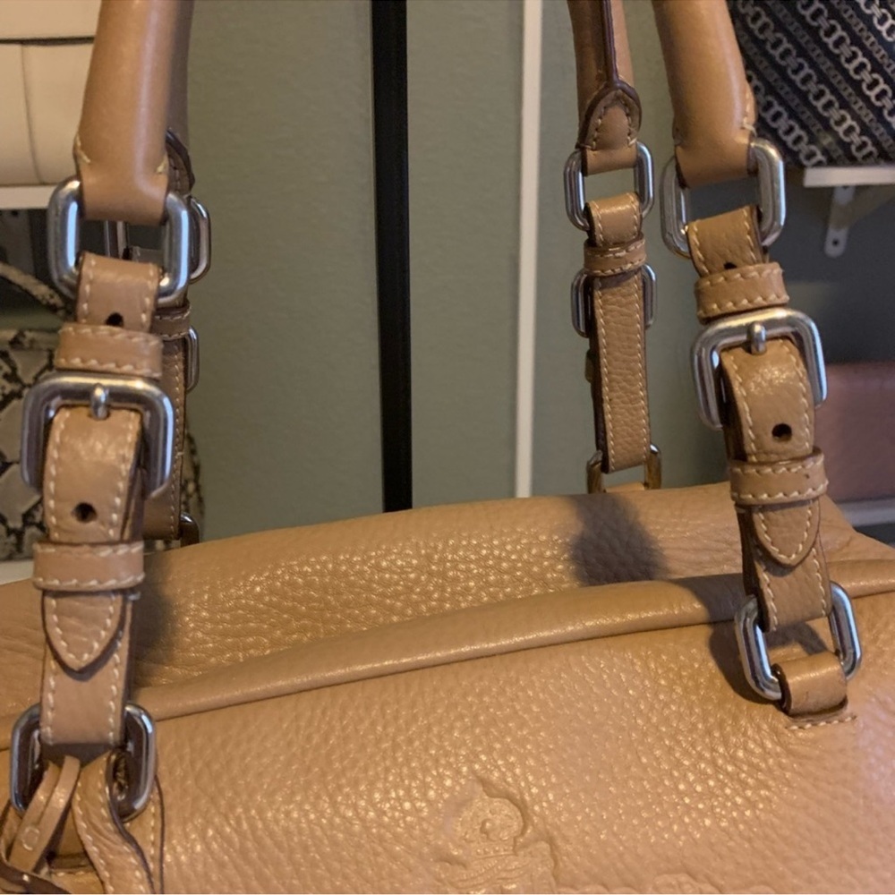 PRADA Vitello Daino Embossed Logo Bowler Shoulder Bag - Picture 4 of 16